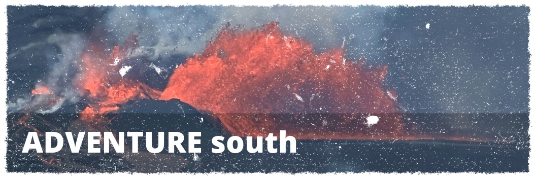 Lava flowing from an active eruption on the Big Island of Hawaii during a volcano tour